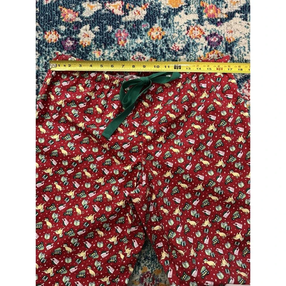 Vineyard Vines Christmas Pajama Pants Dog Whale Presents Unisex Sz Medium - Picture 5 of 6